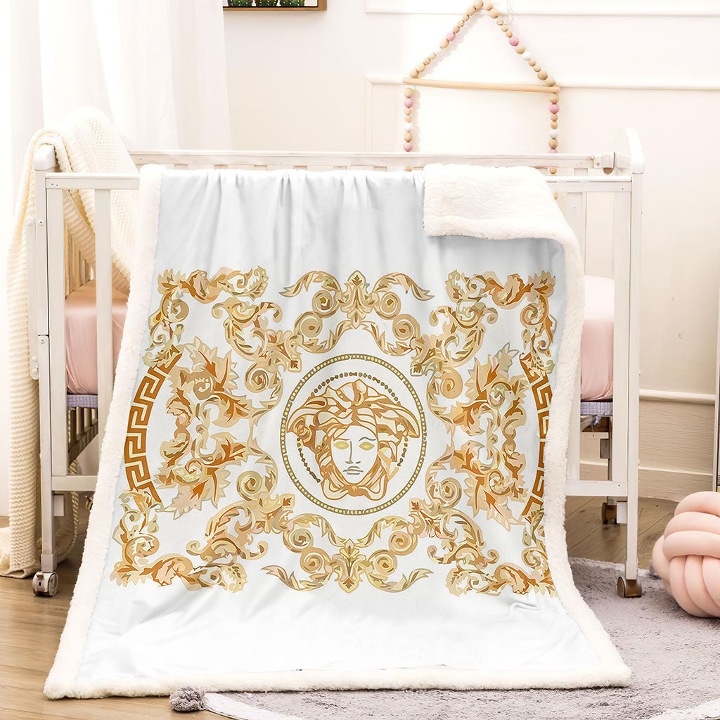 Luxury gold Versace blanket ROSAMISS STORE MY luxurious home