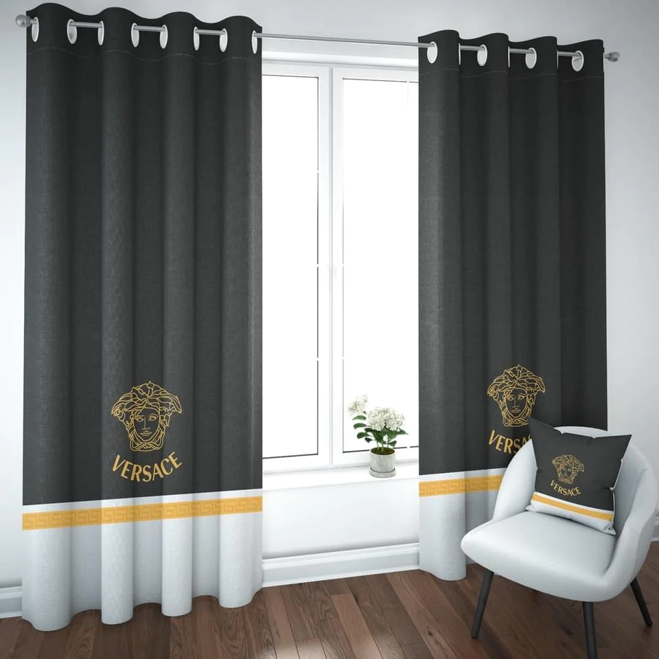 Versace window curtain