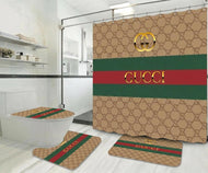 Classic Gucci shower curtain and bathroom set