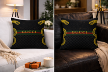 Load image into Gallery viewer, Gucci Black snake pillow case

