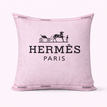 Load image into Gallery viewer, Pink and black Hermes Pillow Case
