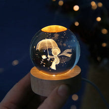 Load image into Gallery viewer, 3D Crystal ball Crystal Planet Night Light Laser

