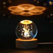 Load image into Gallery viewer, 3D Crystal ball Crystal Planet Night Light Laser
