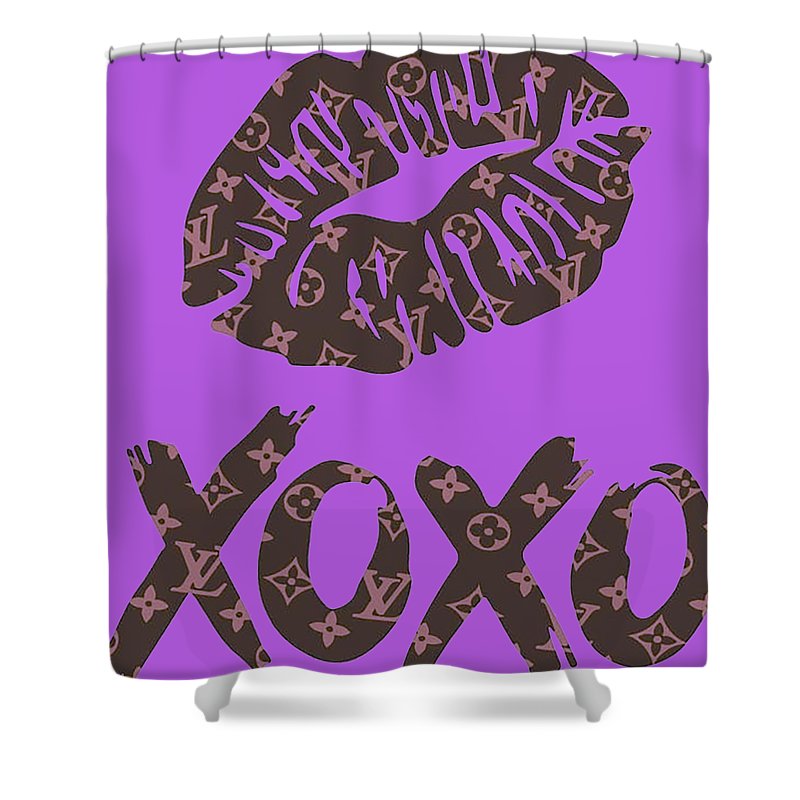 Louis Vuitton shower curtain XOXO 