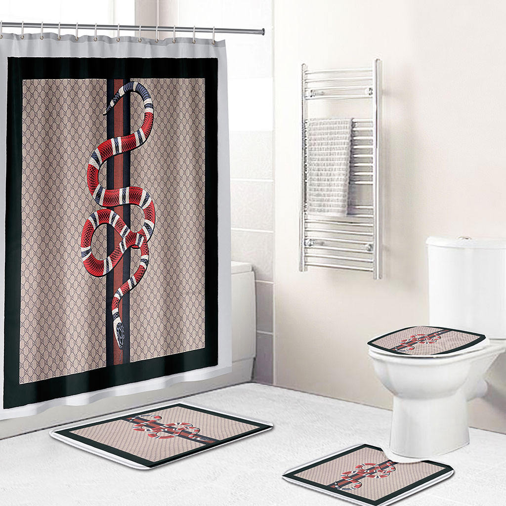 Snake Red Gucci Shower Curtain – MY luxurious home