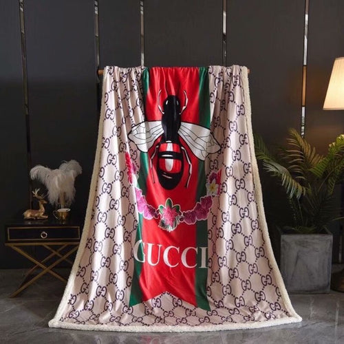 Red bee Gucci blanket