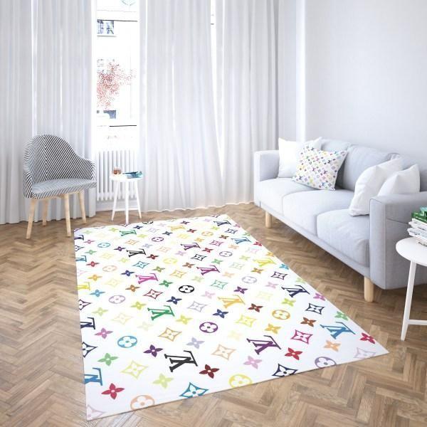 Louis Vuitton colorful stars living room carpet