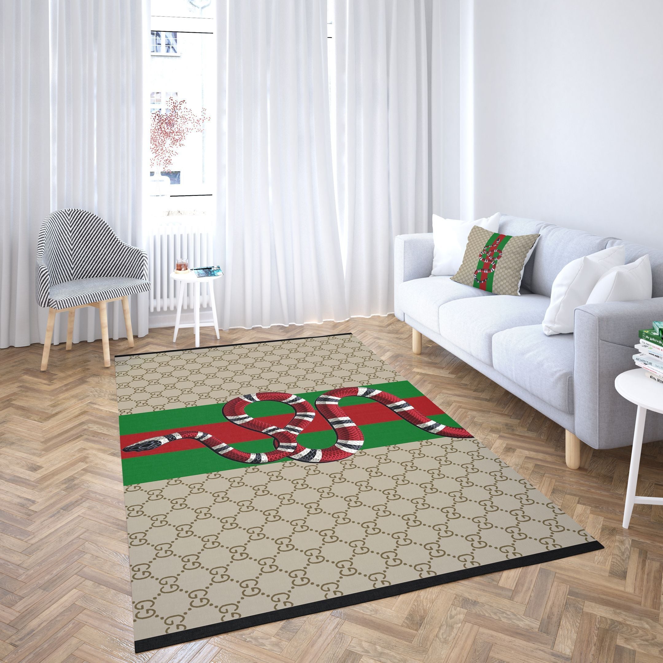 Retro snake Gucci carpet and rug | Rosamiss Store – MY luxurious home