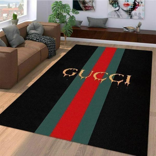 Stripe Gucci living room carpet and rug