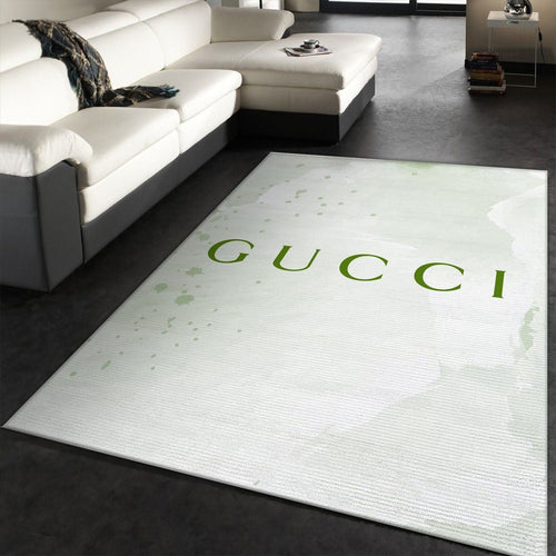 Green logo Gucci living room carpet and rug