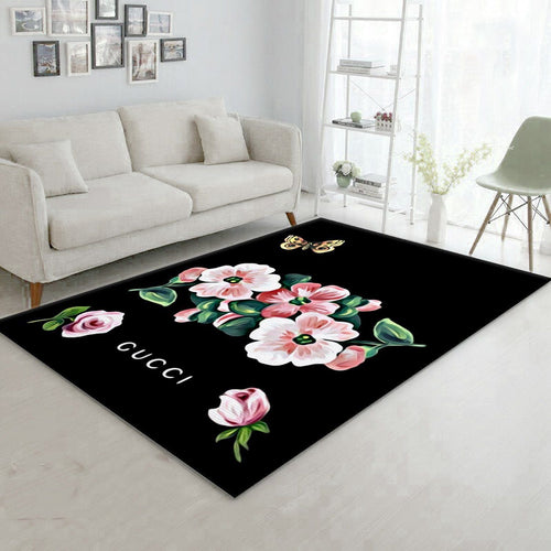 Flowers Gucci living room carpet and rug