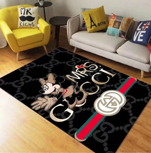Minnie Mouse Gucci living room carpet and rug