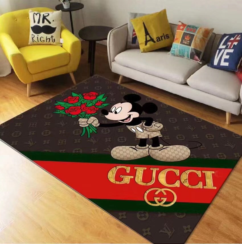 Mickey Mouse Disney Gucci living room carpet and rug