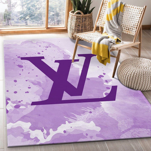 Louis Vuitton pearly purple living room carpet
