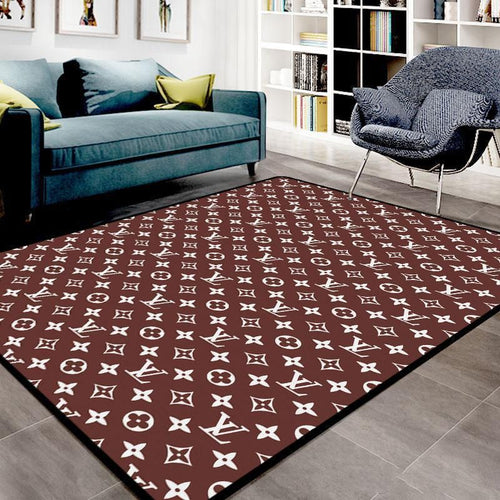Louis Vuitton redwood living room carpet