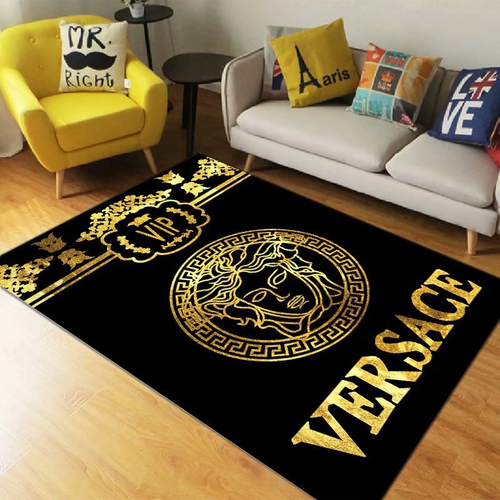 VIP Golden Versace living room carpet and rug
