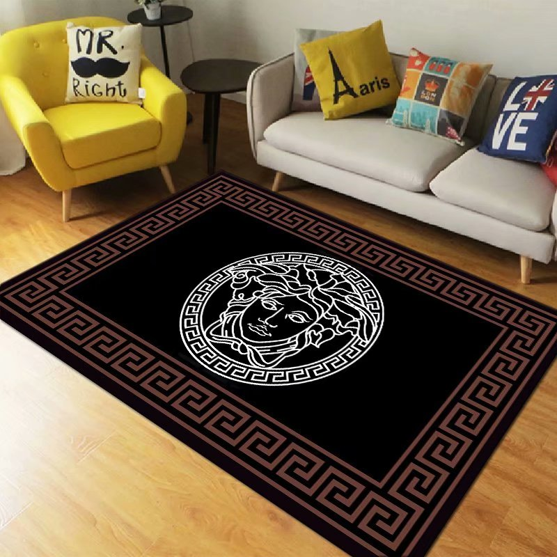 bronze pattern Versace carpet and rug for living room and bedroom ...