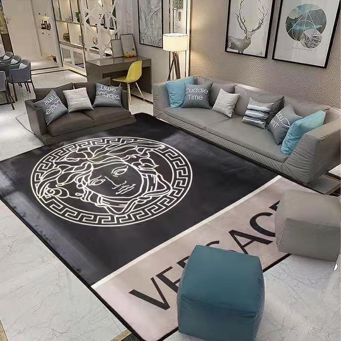 Black Shadows Versace carpet and rug for living room and bedroom ...