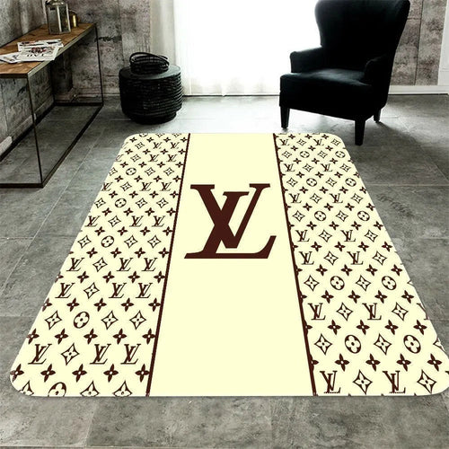 Louis Vuitton cream luxury living room carpet