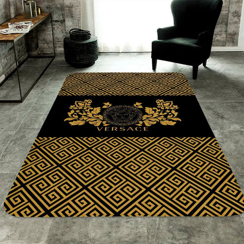 medusa pattern Versace living room carpet and rug