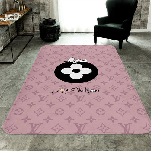 Louis Vuitton Pink Luxury Fashion Luxury Brand Premium Rug Carpet Home  Decor