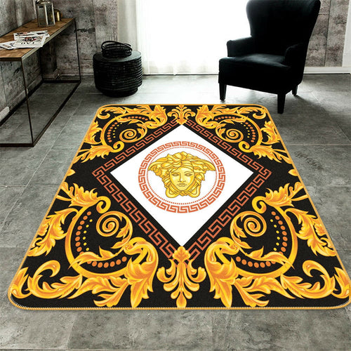 Aureolin Versace living room carpet and rug