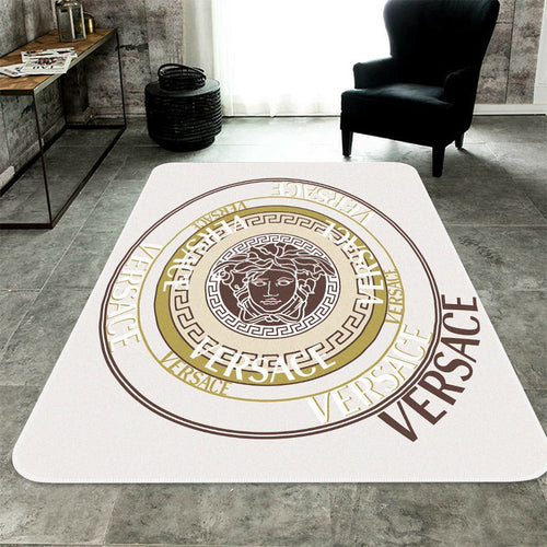 luxury logo Versace living room carpet and rug.luxury logo Versace living room carpet and rug.