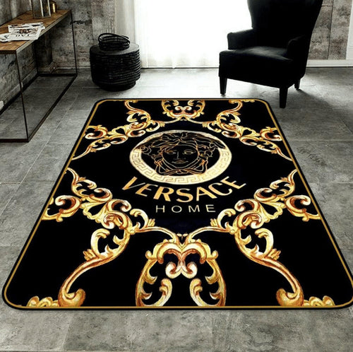 Goldy Decoration Versace living room carpet and rug