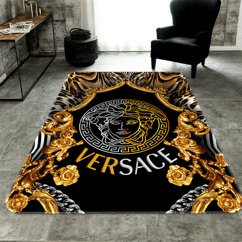 Goldy Flower Versace living room carpet and rug