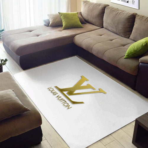 Louis Vuitton golden living room carpet