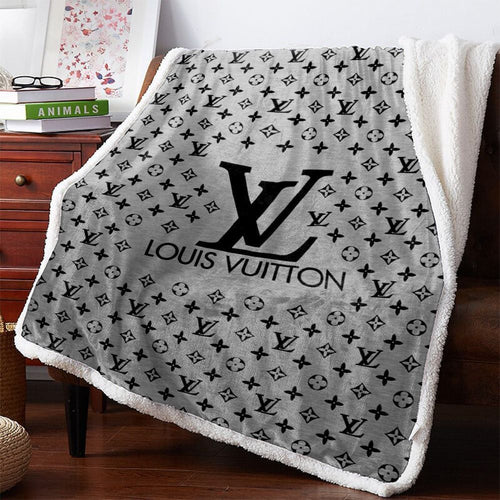 Gray Louis Vuitton blanket