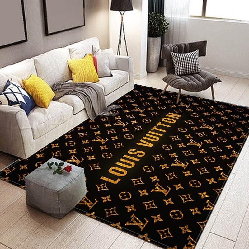 Louis Vuitton goldy living room carpet