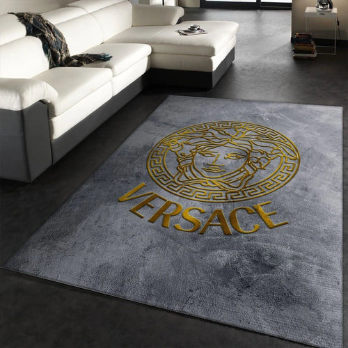 Old Silver Versace living room carpet and rug