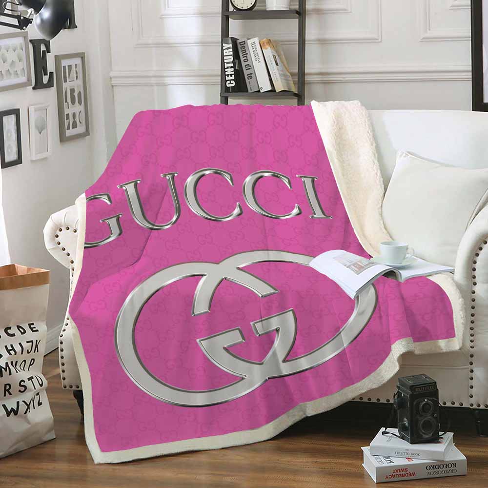 Pink Gucci blanket