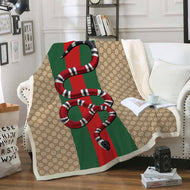 Red Snake Gucci blanket