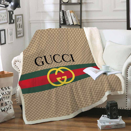 Luxury beige Gucci blanket