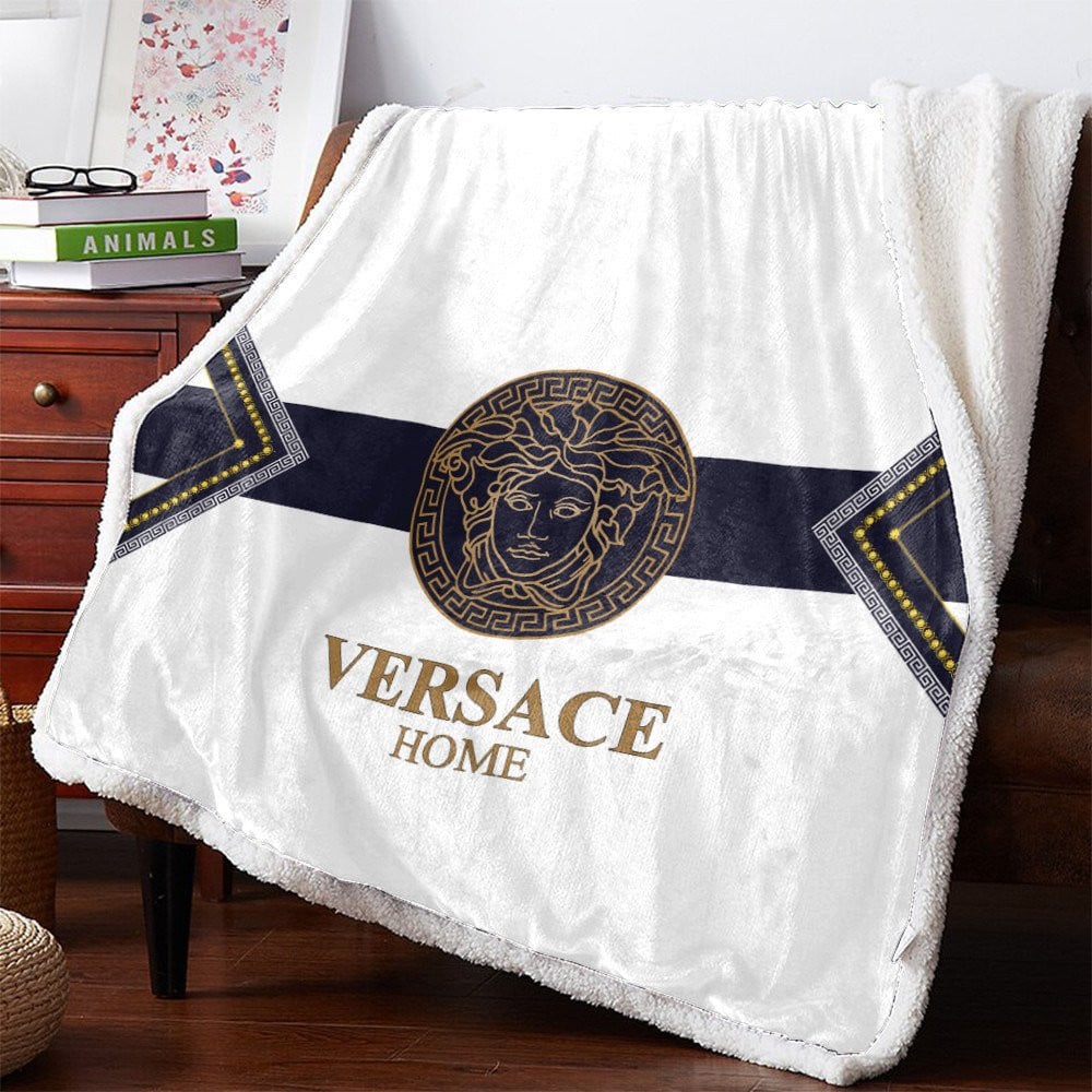 White luxury Versace blanket