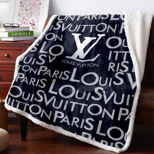 Dark gray Louis Vuitton blanket