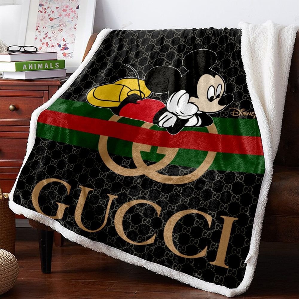 Micky mouse Gucci blanket