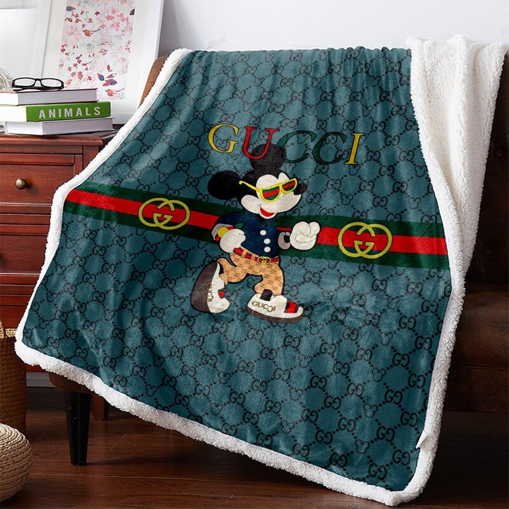 Mickey Gucci blanket