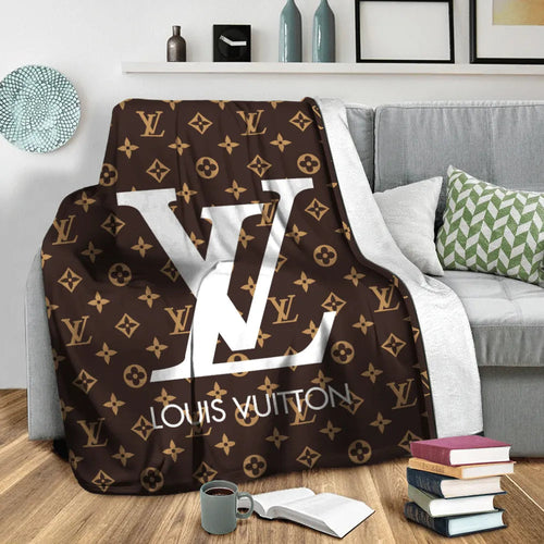 New brown Louis Vuitton blanket