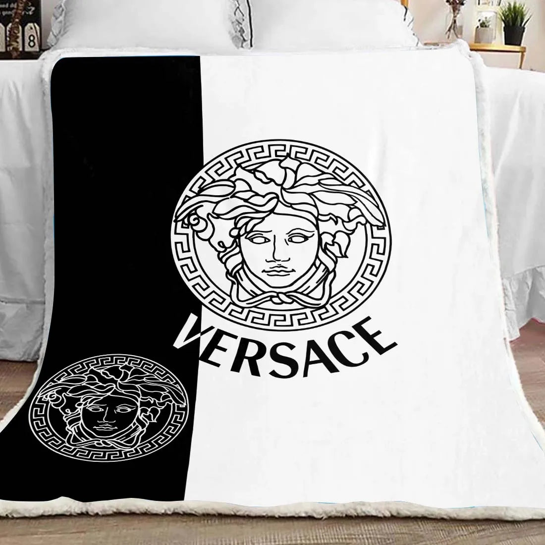 new Monochrome Versace Blanket ROSAMISS STORE MY luxurious home