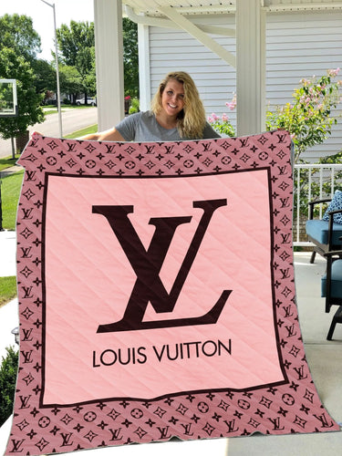 Luxury Pink Louis Vuitton blanket