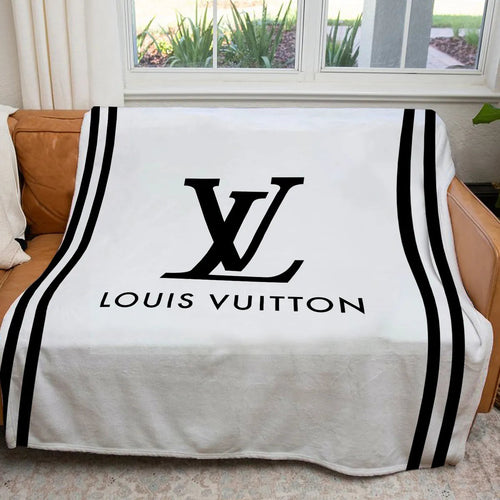Black lines Louis Vuitton blanket