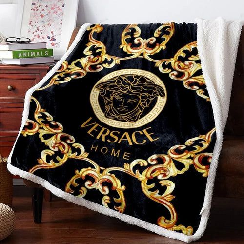 Black Golden Versace blanket