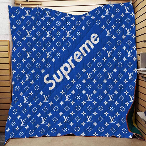 Supreme Blue Louis Vuitton blanket