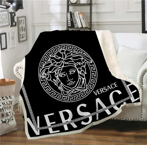 Black Versace blanket