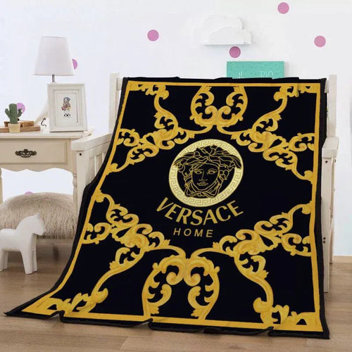 Gold Versace blanket