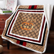 Camel Gucci blanket