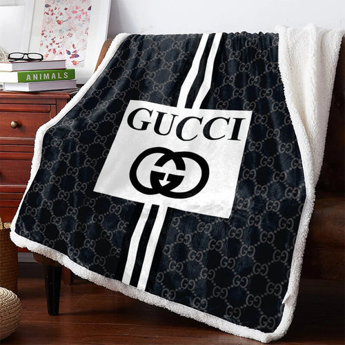 Black Gucci blanket